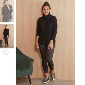 ALLISON JOY Shaker Turtleneck Oversized Sweater